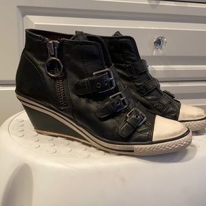 Ash sneaker platform booties size 7